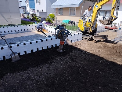 埋め戻し（旭川近郊の工務店ならミヤザキホーム）